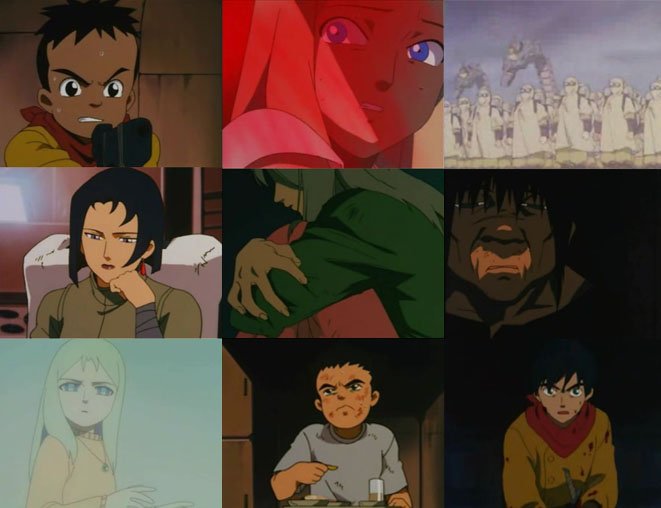 Ssss Sasayan 今そこにいる僕 本当にあのギャグアニメの奇才である大地監督の作品なのか と思ってしまうほどの超鬱 アニメです 主人公は異世界に飛ばされる そこは水を奪い合い戦争をする世界 少年兵たちが無残な死を遂げたり レイプや拷問など