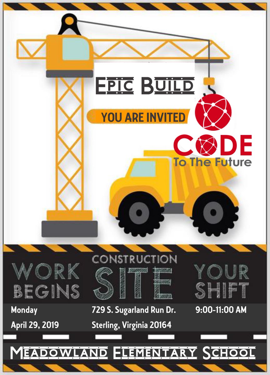 It is hard to believe that the Final Epic Build Showcase for the 2019-20 is here! We hope to see you <a href="/MeadowlandElem/">MeadowlandElem</a> this Monday, April 29, from 9:00-11:00 am! @lefexecdirector <a href="/LCPSOfficial/">LCPS News</a> <a href="/finn_teri/">Teri Finn</a> <a href="/NickGrzeda/">Nick Grzeda</a> <a href="/ewilliams65/">ewilliams65</a> @ashleyfellis <a href="/CTTF_Joshua/">Joshua Johnson</a> #csforlcps