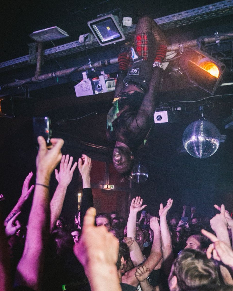 Ho99o9's tweet photo. FINAL 4 SHOWS BEGIN TONIGHT, DOORS AT 7PM 

25/4 Amsterdam, Netherlands - Melkweg
26/4 Lille, France - L’Aeronef
27/4 Brussels, Belgium - Les Nuits Botanique Festival
29/4 London, England - The Garage

Photo by @carstenthesing 
#Ho99o9 #Horror #999DeathKult #IsItSafeToInternet? https://t.co/zxblyDX1Fr