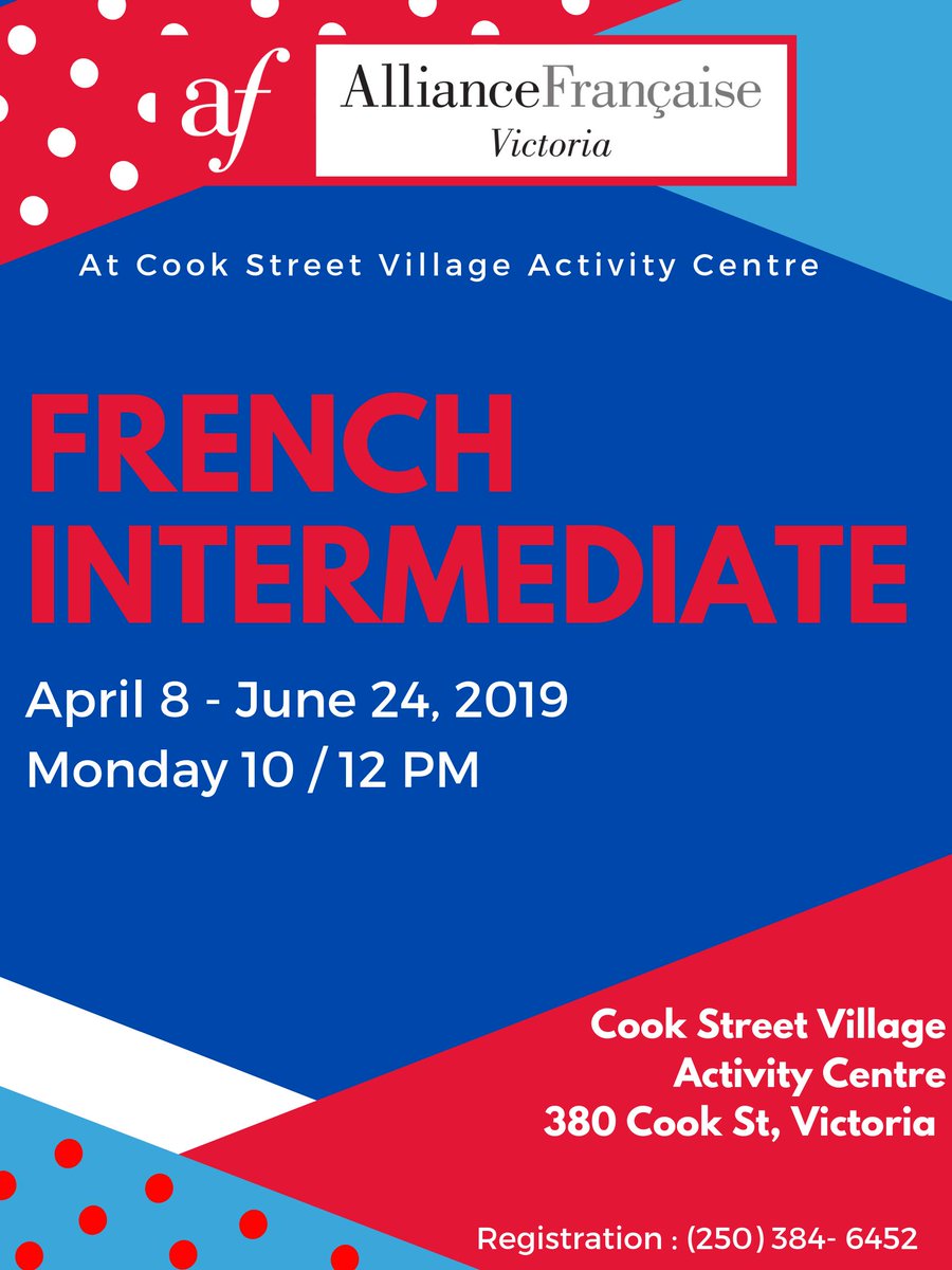 AllianceFrVic's tweet photo. Did you know you can register for a class even if it already started ?
Well, we have a perfect Intermediate class at @CSVAC1 to start your week in French!
Check it out on our website : https://t.co/uymnsh3Lps https://t.co/jInARlioj9