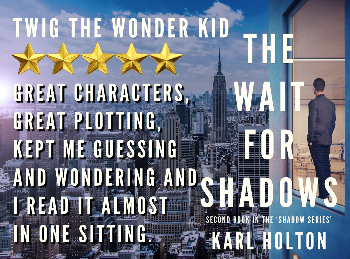 The Wait for Shadows by <a href="/KarlHolton/">Karl Holton</a> - book 2 in 'Shadow Series'

Every morning you can watch the sunbeams glitter, 
certain you no longer need to wait for shadows.

FREE copy of the book 1 in the 'Shadow Series' when you join the Shadow Club at: 
karlholton.com/shadow-club/