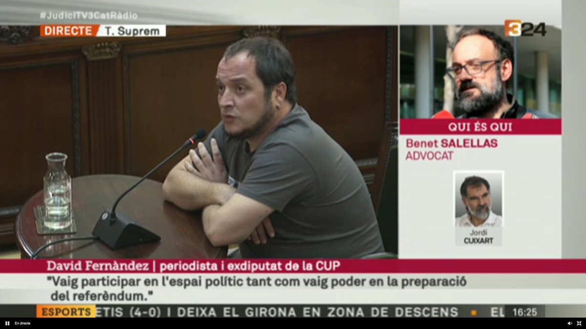 cupnacional's tweet photo. "2,3 milions de persones vam desobeir. Si l'autodeterminació és delicte, em declaro culpable i reincident" 

@HiginiaRoig avui a #JudiciFarsa amb la força de la desobediència i la mobilització popular https://t.co/XcsJRBSWil