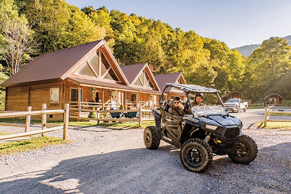 With more than 600 miles of off-road adventure, the Hatfield-McCoy Trails in southern West Virginia are an ATV lover’s paradise. Riders may get dirty during the day, but that doesn’t mean they have to rough it at night. #wearewvliving bit.ly/2GHH8T2