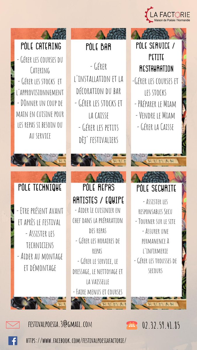 #APPELABENEVOLES Nous cherchons des bénévoles pour notre festival #POESIA (23,24,25,26 Mai). Missions variées au sein d'une super équipe ! Rejoignez-nous ! #bénévolat #festival