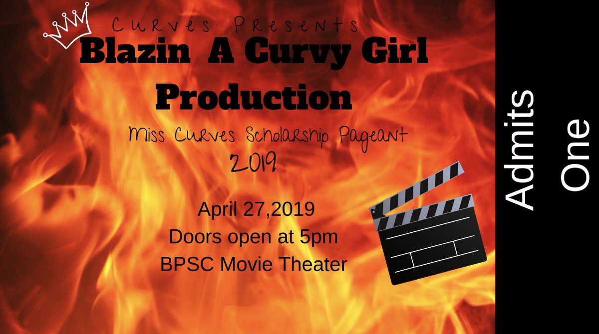 curvespageant21's tweet photo. ⚠️📽 If you haven’t already got your tickets for the Pageant, it’s not too late ‼️ #MCP7 is this Saturday in the BPSC Movie Theater 🔥 🎞❤️💛🧡 
• Doors open at 5pm 
@SFA_Curvez #MCP7 #whowillbeyournextmisscurves 👑✨ https://t.co/xBPhs2Z6HT
