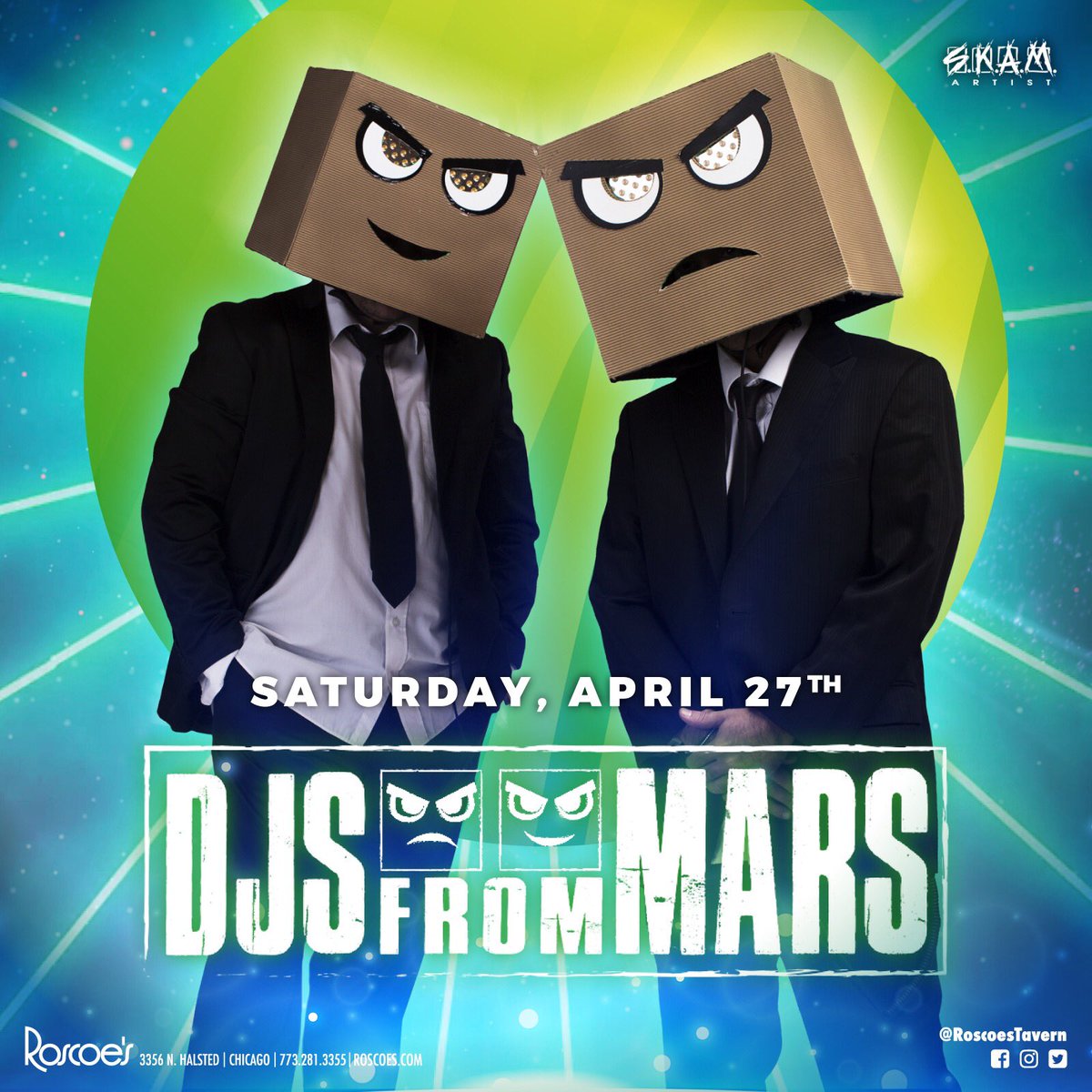 atlargebookings's tweet photo. @skamartist @djsfrommars #thisweekend‼️ #fridaynight 4/26 @hq2ac #atlanticcity #ac ‼️ #saturdaynight 4/27 @roscoestavern #chicago‼️ #djsfrommars  #usaweekend 🇺🇸🎉 #skamlife ✈️🚀💯 #mashupdjs #springbreak #party #electromashup #producers #bootleggers #dance2thebeat #tourlife https://t.co/zoO1CJjl6i