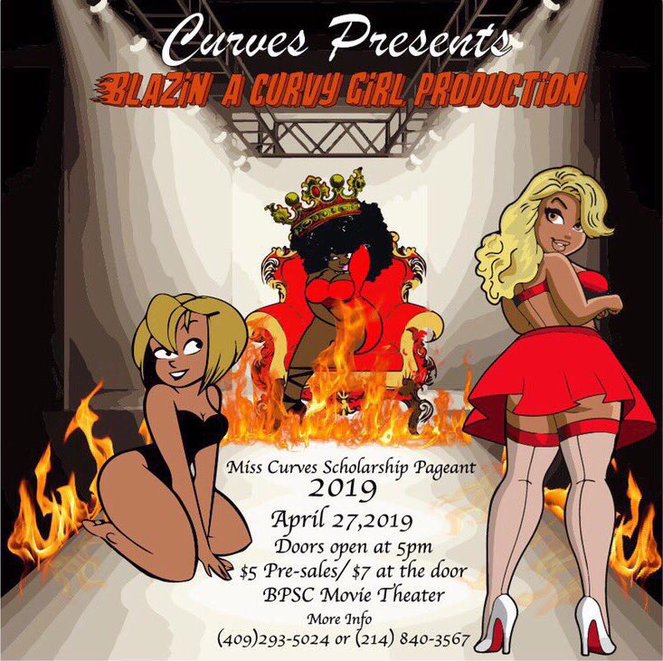 curvespageant21's tweet photo. The Miss Curves Scholarship Pageant is this SATURDAY , April 27th❤️🖤🧡
📍BPSC Movie Theater 
⏰ Doors Open at 5pm 
💸 5$ presales 🗣 7$ at the door 
#Whowillbeyournextmisscurves #Blazin #Curvygirl #MCP7 https://t.co/TAWzS7uXcT