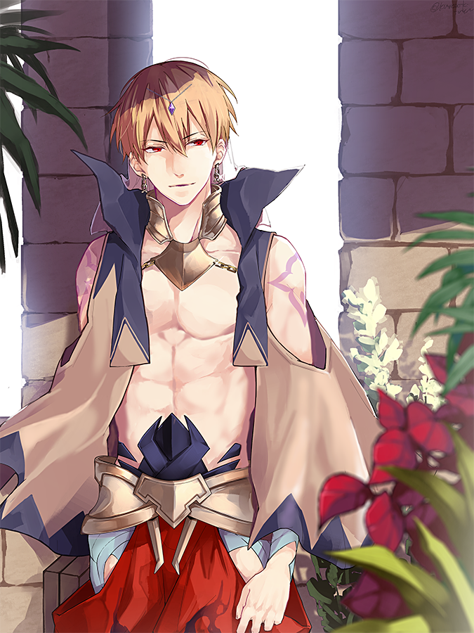 ギルガメッシュ(Fate) 「キャスギル 」|黒埼のイラスト