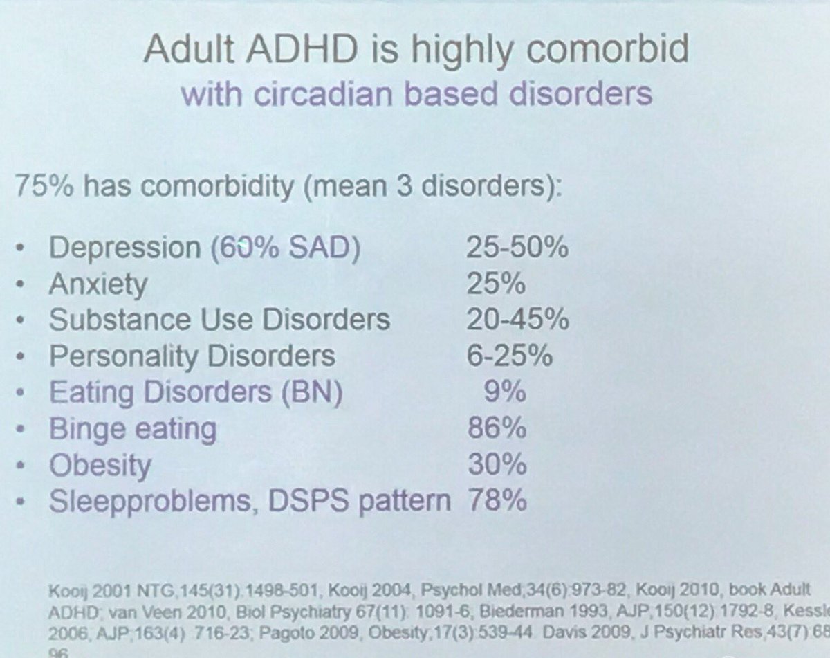 abbasian's tweet photo. @ADHD_Congress #adhd2019 must take a full sleep history in all patients with #ADHD and proactively manage sleep disorders. Often stimulant medication improves sleep. https://t.co/rDduKOfsox
