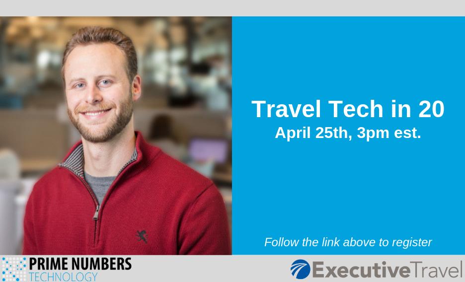 Interested in learning more about Prime Numbers? Join <a href="/mark_PNTechTalk/">Mark Bresnahan</a> as he discusses everything that makes Prime a leader in travel technology during a special Travel Tech in 20 webinar hosted by <a href="/ETI_Marketing/">Executive Travel</a> . Click the link to register for free! tinyurl.com/y4a6a5b3