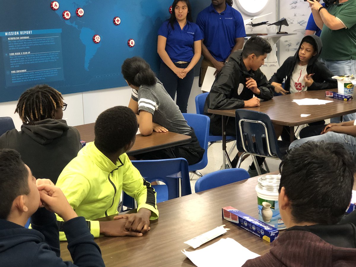 doctor_becky's tweet photo. Use the materials available to take on the mission presented by @LockheedMartin engineers to solve problems that you didn’t know you had with tools that haven’t been created. #GenerationBeyond @DiscoveryEd https://t.co/j2SvZr2yG4