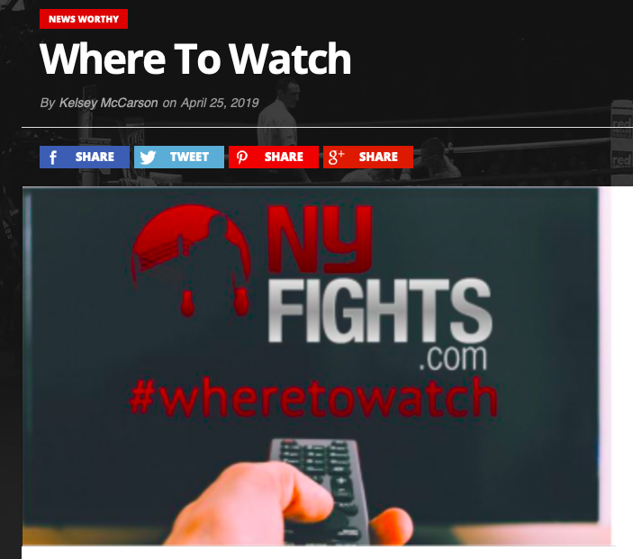 Woodsy1069's tweet image. New from @kelsey_mccarson ....Where and When to watch the fights! #ViewingGuide

nyfights.com/newsworthy/whe…