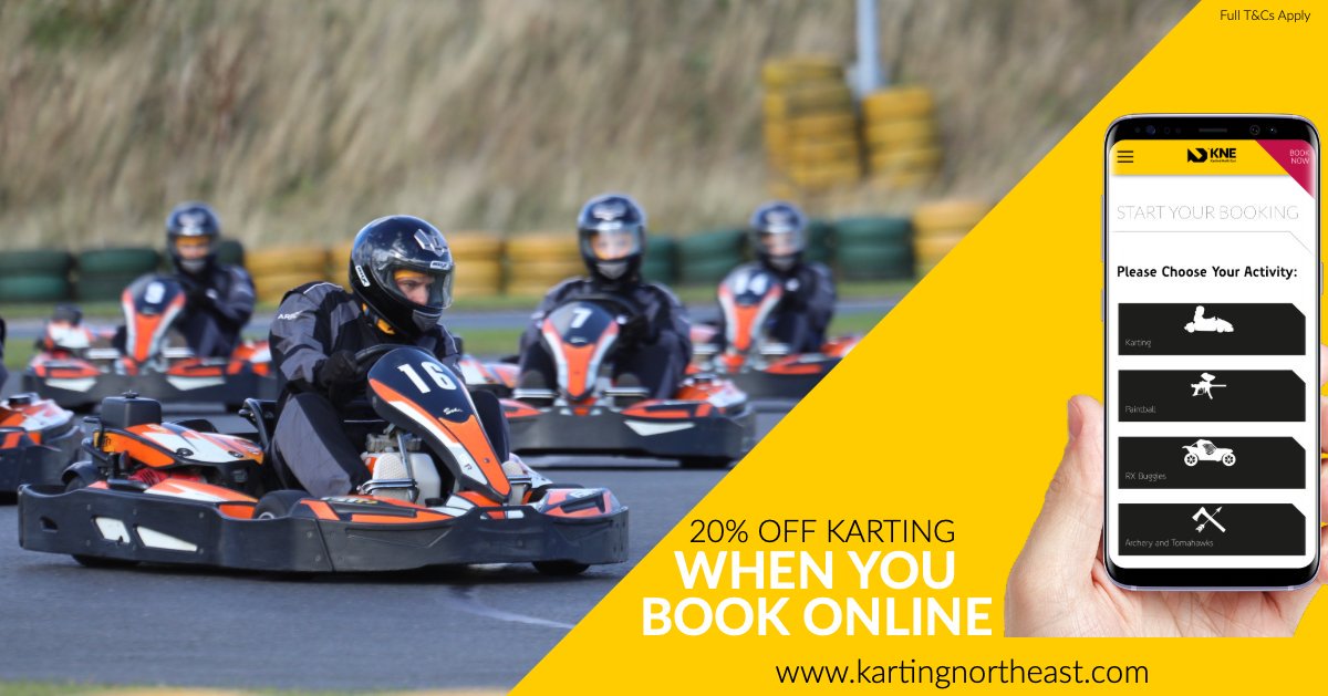 Only 5 days left to Save 20% on Karting when you Book Online in April!
Book Now >>> kartingnortheast.com/booking-start/  
#Sunderland #Durham #Newcastle #KartingNorthEast