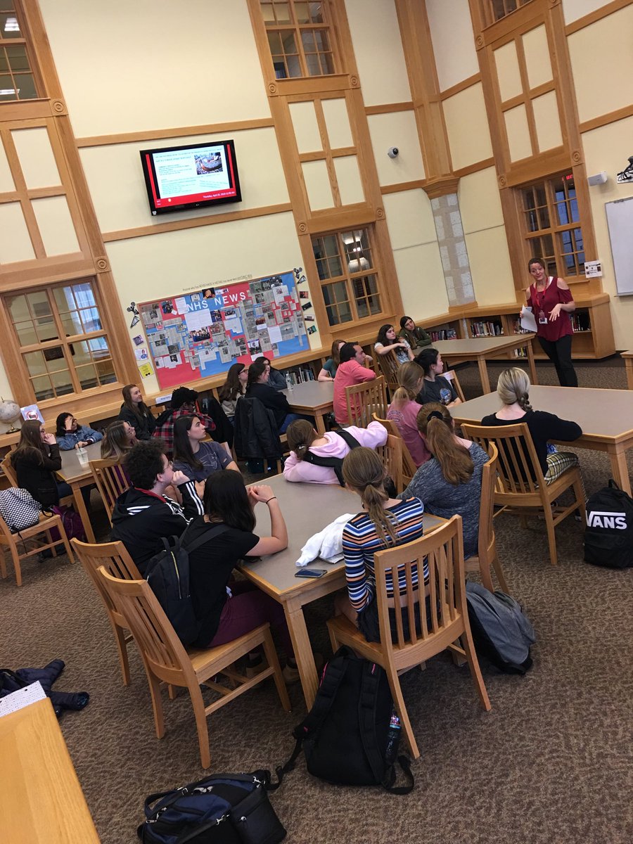 Thanks to Miss Carrick ⁦<a href="/NatickHSlibrary/">NHS Library</a>⁩ for another great author visit from ⁦@BohermoreSeries⁩ Jennifer McMahon to creative writing class! ⁦<a href="/natickps/">Natick Public Schools</a>⁩ ⁦<a href="/Natick_HS/">Natick High School</a>⁩