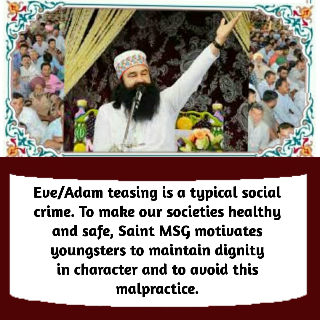 ShrutiMonga5's tweet photo. #StRamRahimsGuidanceForYouth Great teachings @Gurmeetramrahim to youth for maintainence of honour of our culture.. https://t.co/UE7qwv7Vkn