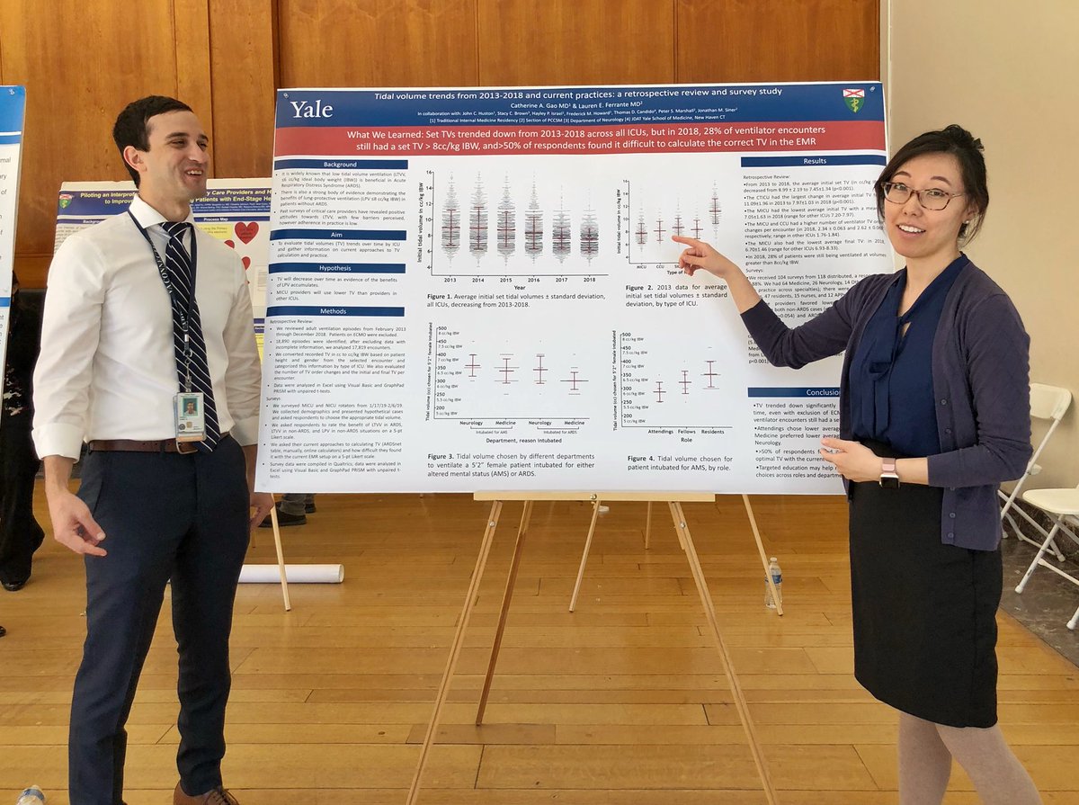 CatGaoHow's tweet image. Great time seeing everyone’s work at @YaleIMed @YaleMedicine #ResearchInResidency #PosterPresentations!