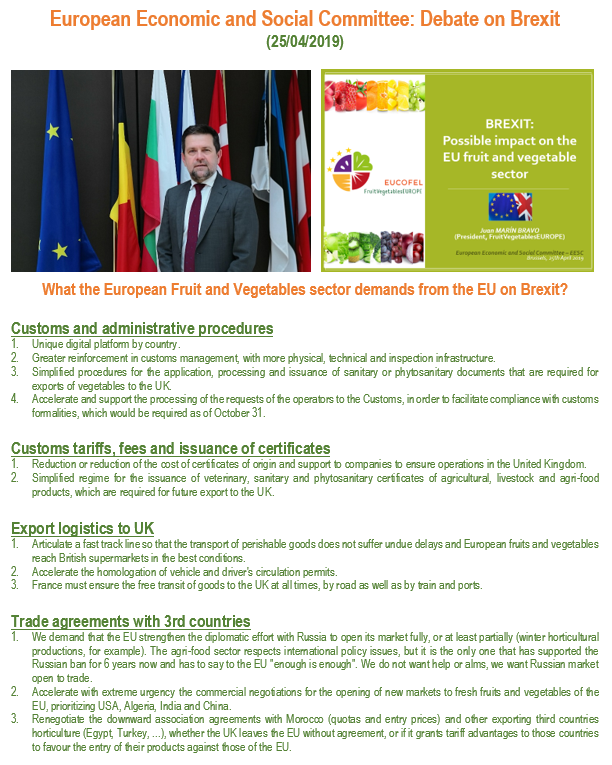 FruitvegEUROPE's tweet photo. Today @EUCOFEL_EU president #JuanMarin participated in @EESC_NAT debate on Brexit.
Excellent debate on the impact on the EU fruit and vegetable sector!! Thank you Mr #MReale and Mr @joseppuxeu
We β€οΈπͺπΊπ¬π§Trade
Remeber: #EnjoyEatingEUFV
We β€οΈπͺπΊππππππππππππ₯π
ππΆοΈπ₯π₯¬π₯¦π₯ https://t.co/GEsx737xv5