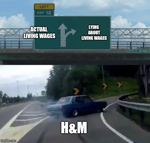 cleanclothes's tweet photo. In 2013, H&amp;M published its living wage roadmap that was supposed to get 850,000 workers a living wage by 2018. Then @hm threw that roadmap out the window…  #TurnAroundHM #LivingWageNow #whomademyclothes https://t.co/z9uEIs3EIs https://t.co/qscT0aSPwi