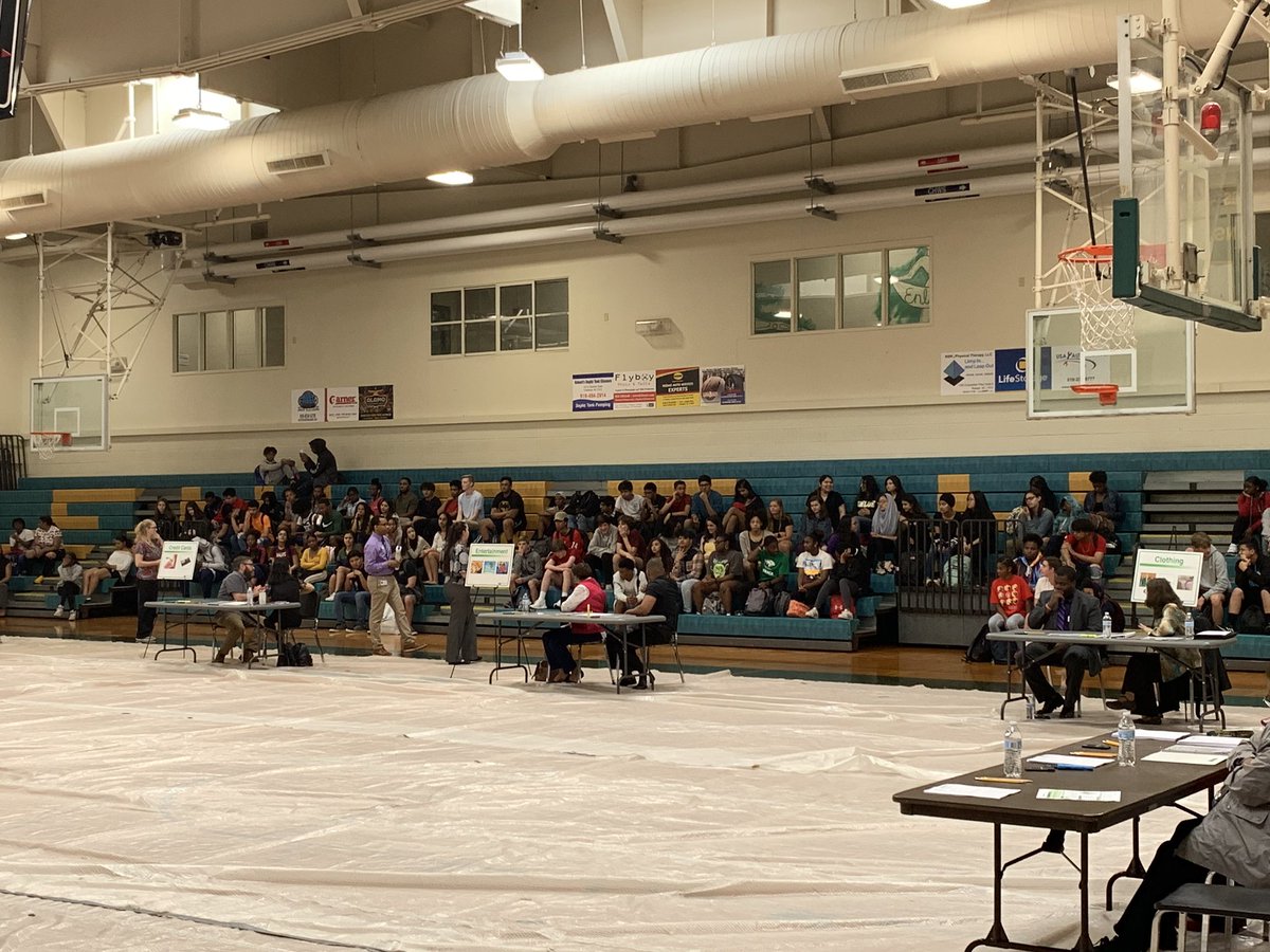 EnloeCareer's tweet photo. Round 2 of the Reality of Money Simulation is about to commence!  @APJMallory @WCPSS_CTE @enloembsa @EnloeMagnetHS @STC_WCPSS @wchavis #budgetbudget https://t.co/CiKhW77Lhw