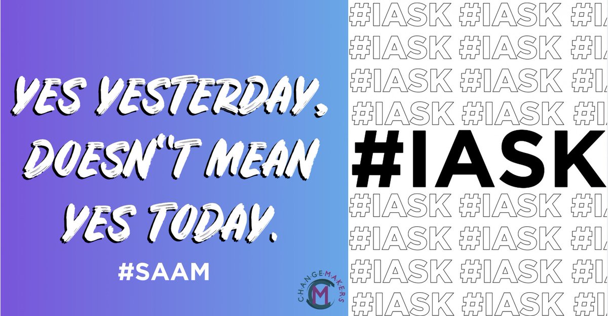 Our #ProjectChangemakers class didn't know much about consent when they first started. In the end, one of the students wrote this on a piece of paper and we couldn't be more proud of them!

#IASK #SAAM <a href="/NSVRC/">National Sexual Violence Resource Center</a> <a href="/PCARORG/">Pennsylvania Coalition to Advance Respect (PCAR)</a> #ConsentMatters #IAskBeforeI #YesToday #Consent