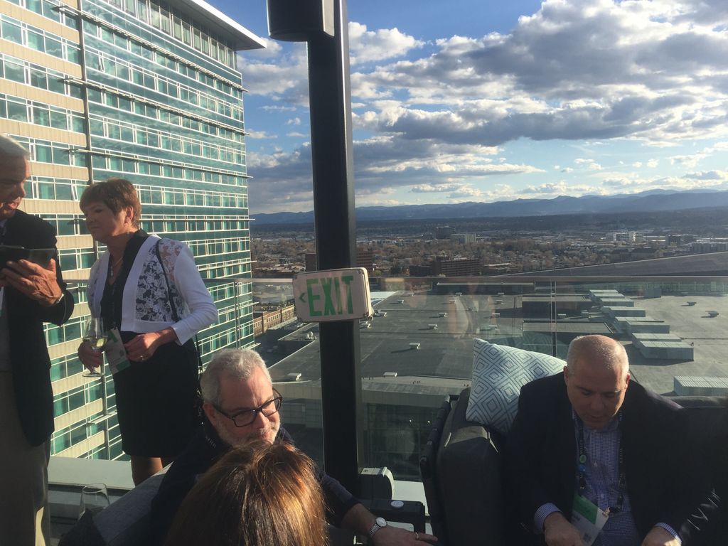 Gorgeous view at Denver Le Meridien rooftop celebration dinner at #Mindlab2019 !  Proud to be a Ruby Award winner—love partnering with Wiley!  #EverythingDiSC #5Behaviors #sparkingtransformation