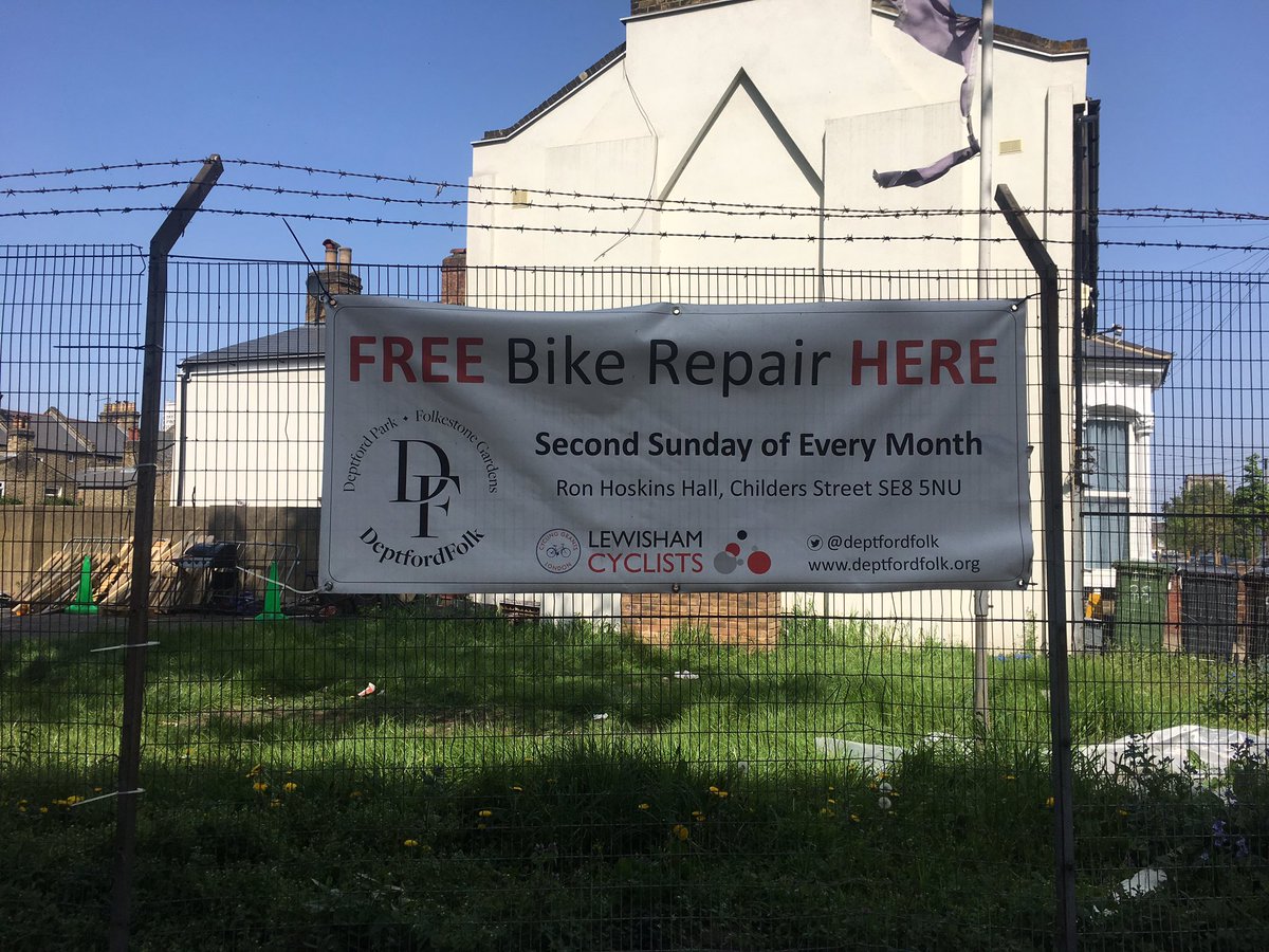 FREE bike repair, 2nd Sunday of Every Month #DeptfordFolk #LewishamCyclists #Deptford #Lewisham #LRSSE