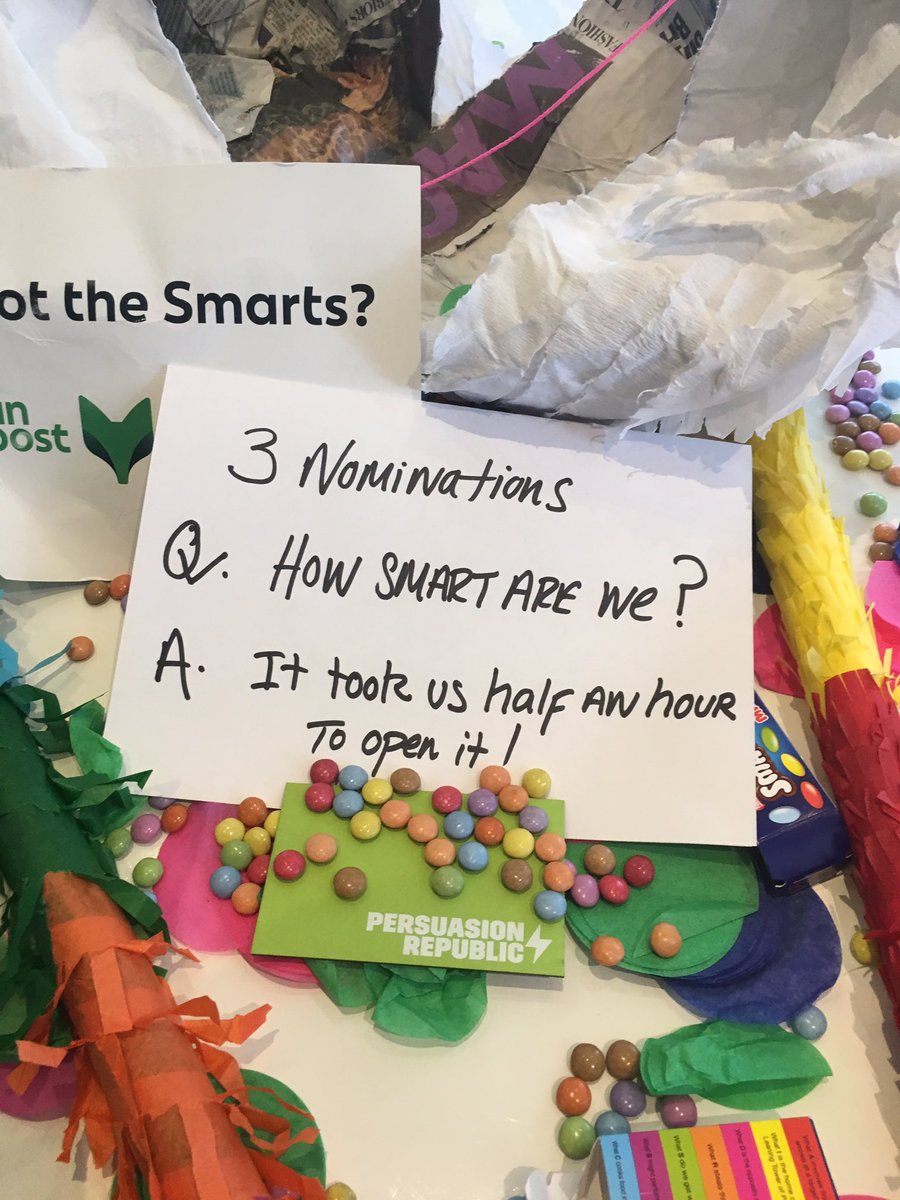 We’re so emotional right now because, we have been shortlisted for 3 An Post Smart Marketing Awards (plus we gorged on the all the smarties) <a href="/ThresholdIRE/">Threshold</a> <a href="/irishredcross/">Irish Red Cross</a> <a href="/MailMedia_Irl/">Mail Media</a>  #THESMARTS