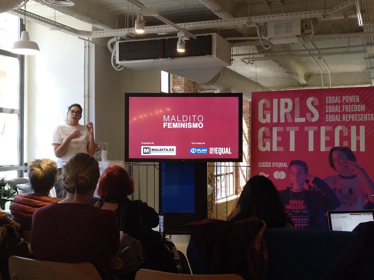 PlanInt_ES's tweet photo. En #GirlsGetTech tuvimos talleres de videojuegos, ciberseguridad y fact-checking, para romper los estereotipos que alejan a las chicas de la tecnología https://t.co/iGZEcTmSV0