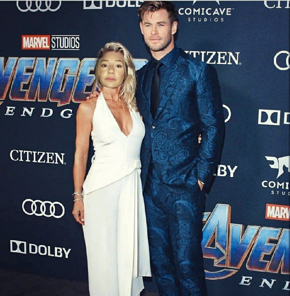 BetaTD's tweet photo. Avengers Endgame Premiere last night was awesome! Thank you Chris Hemsworth for taking me as your date, my dream came true... ❤️
#invejososdirãoqueémontagem #avengersmemes #avengersendgame #thorandi
#haterswillsayitsfake #actuallyitis https://t.co/SO5ULijNVt