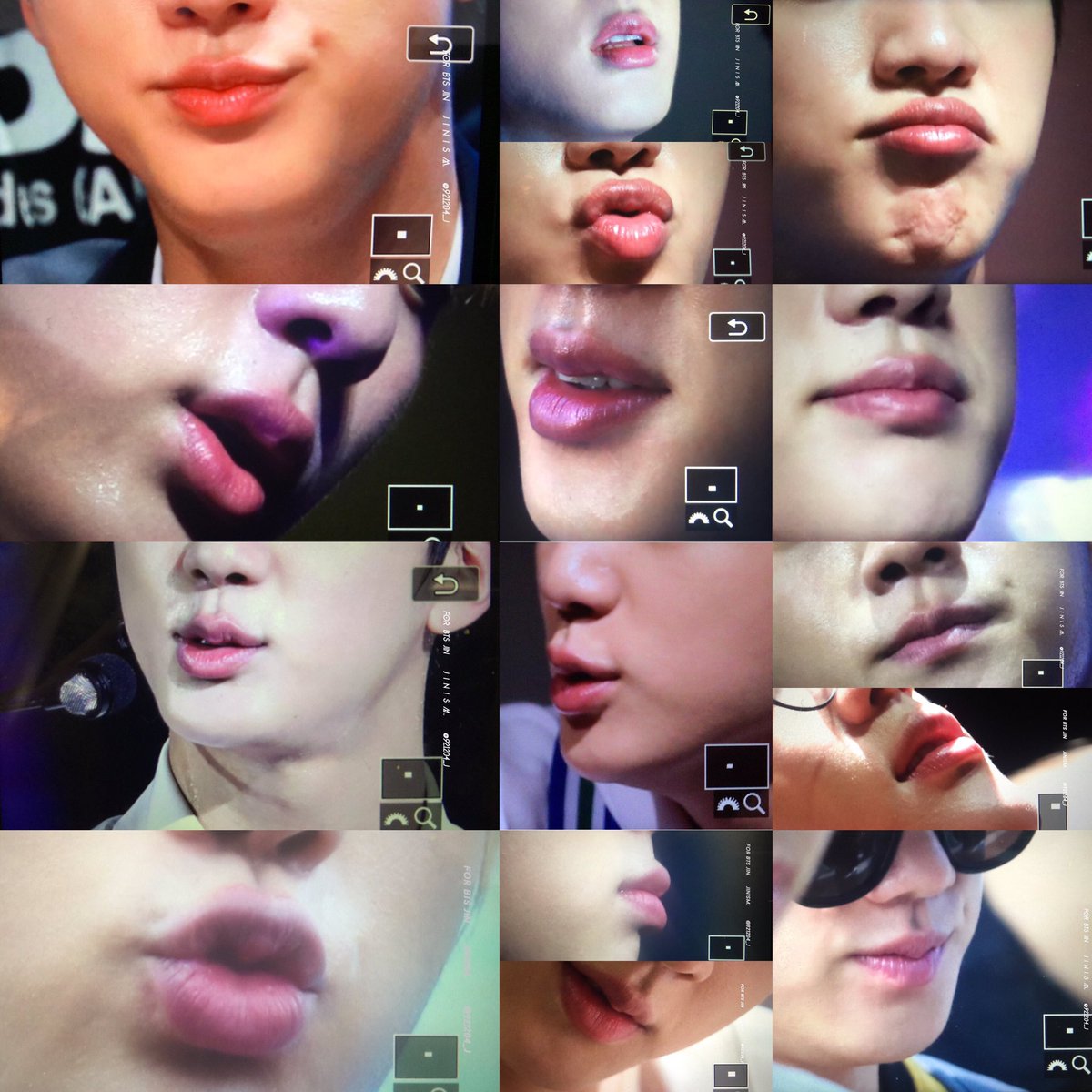 jinspring_'s tweet photo. jin's plump lips and neck close up shots 📸 @921204_J https://t.co/tuTN3zj4Ml