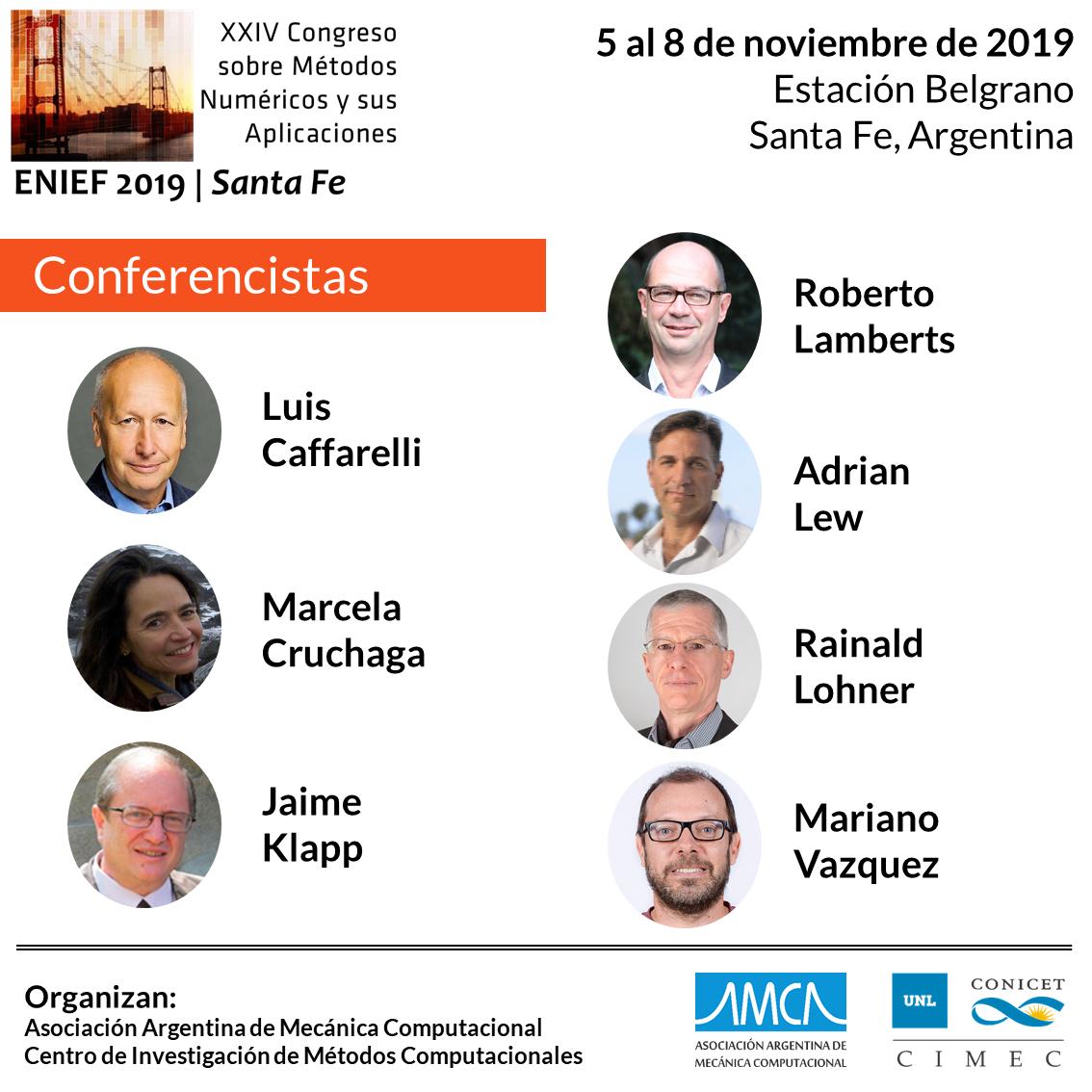 MECOM_amca's tweet image. Conferencistas confirmados! #enief2019 #mecanicacomputacional #computationalmechanics #metodosnumericos