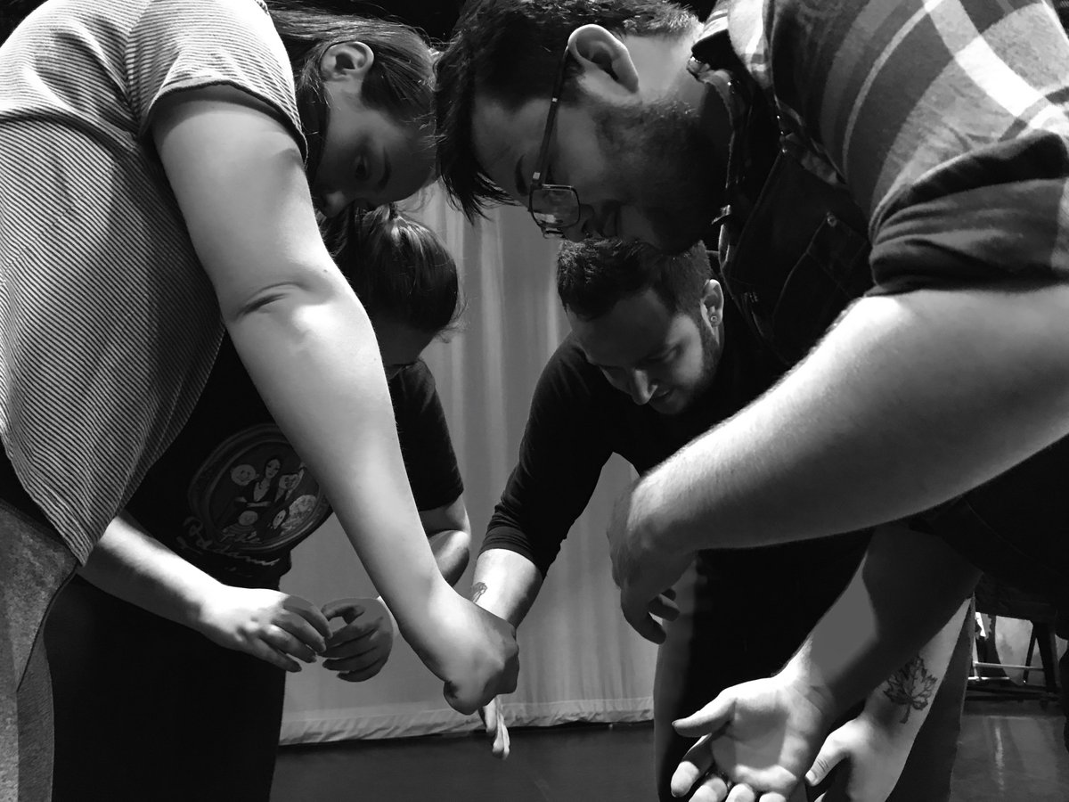 aptheatrecomp's tweet photo. Here are some pictures from yesterday's rehearsal for you! Stay tuned for more from today's ones! it's a very productive week for APTC! #SenseofWonder #AliceInWonderland #SensoryPerformance #CCCU https://t.co/4wKeUVV9pr