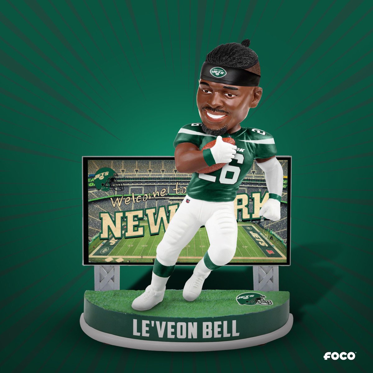 Enter for a 🔥🔥 Le’Veon Bell Bobblehead! Must RT and be following both us and <a href="/FOCOusa/">FOCO</a> . 1 Winner to be announced Sunday at 9am. #Jets
