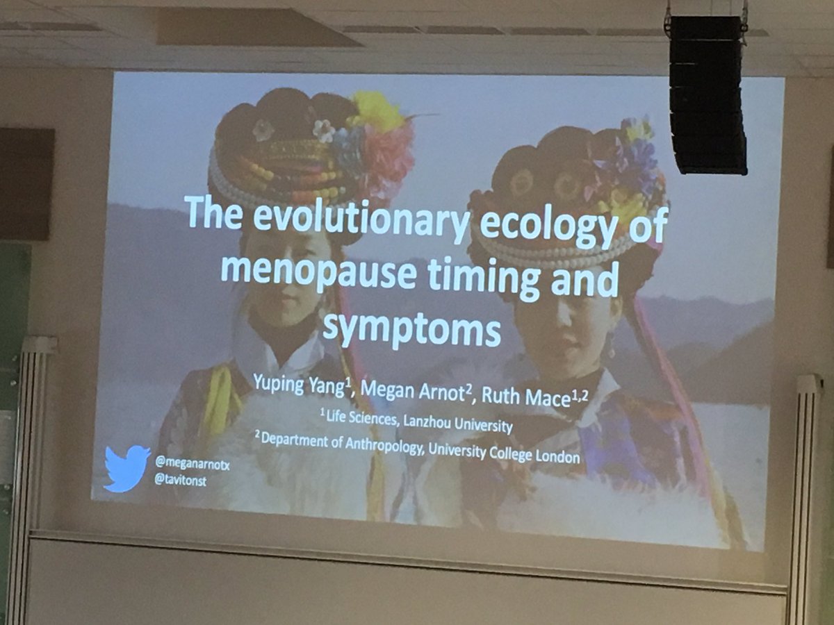 RebeccaSear's tweet photo. Also good to see lots of null results being presented at #EHBEA2019. @meganarnotx finds little support for hypotheses relating female dispersal to aspects of menopause #nullresultsmatter https://t.co/8RCHqYpG4O