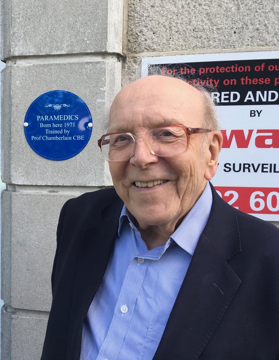 A new blue plaque for Brighton ambulance station. The first place in Europe where paramedics were trained by this young man from 1971. Douglas continues to motivate and encourage paramedics to save lives. ⁦<a href="/SECAmbulance/">South East Coast Ambulance</a>⁩ ⁦<a href="/SCoParamedics/">CollegeofParamedics</a>⁩