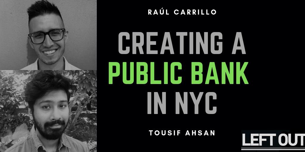 leftoutpodcast's tweet photo. NEW EPISODE: @RaulACarrillo and Tousif Ahsan on creating a public bank in NYC

Three ways to listen:

Libsyn: https://t.co/b9p1VZ15CF
SoundCloud: https://t.co/FSSGomJJBL
iTunes: https://t.co/6wrd1RHWot

@PublicBankNYC @NewEconomyNYC @NYPIRG #PublicBanking #NYC https://t.co/wzdbMTIgua