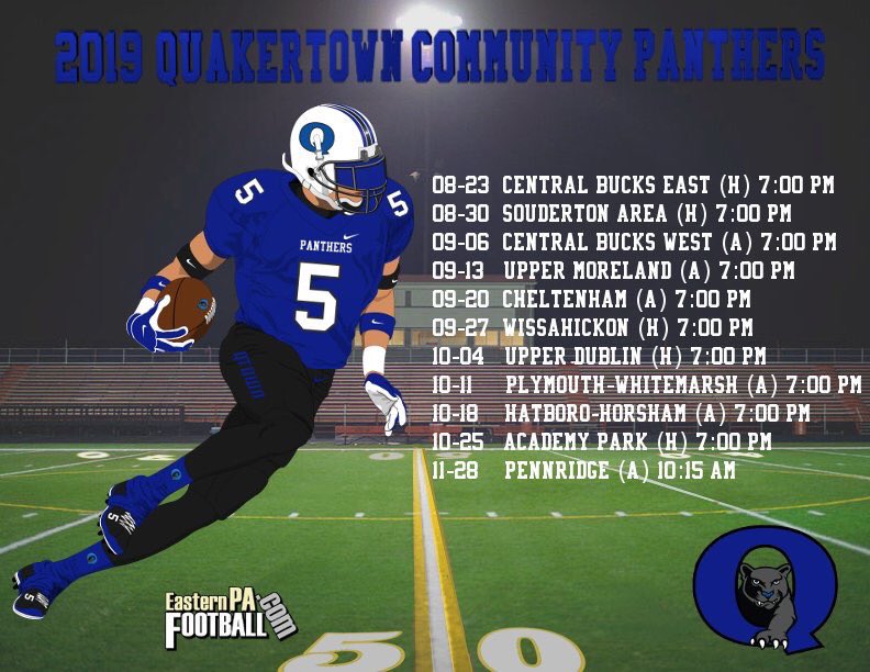 QPantherFB's tweet photo. The Schedule is out!! Who’s ready for Panthers Football?!#noexcuses🚫 #outworkyourcompetition #WHPO #PPF https://t.co/XmwofjIPKS