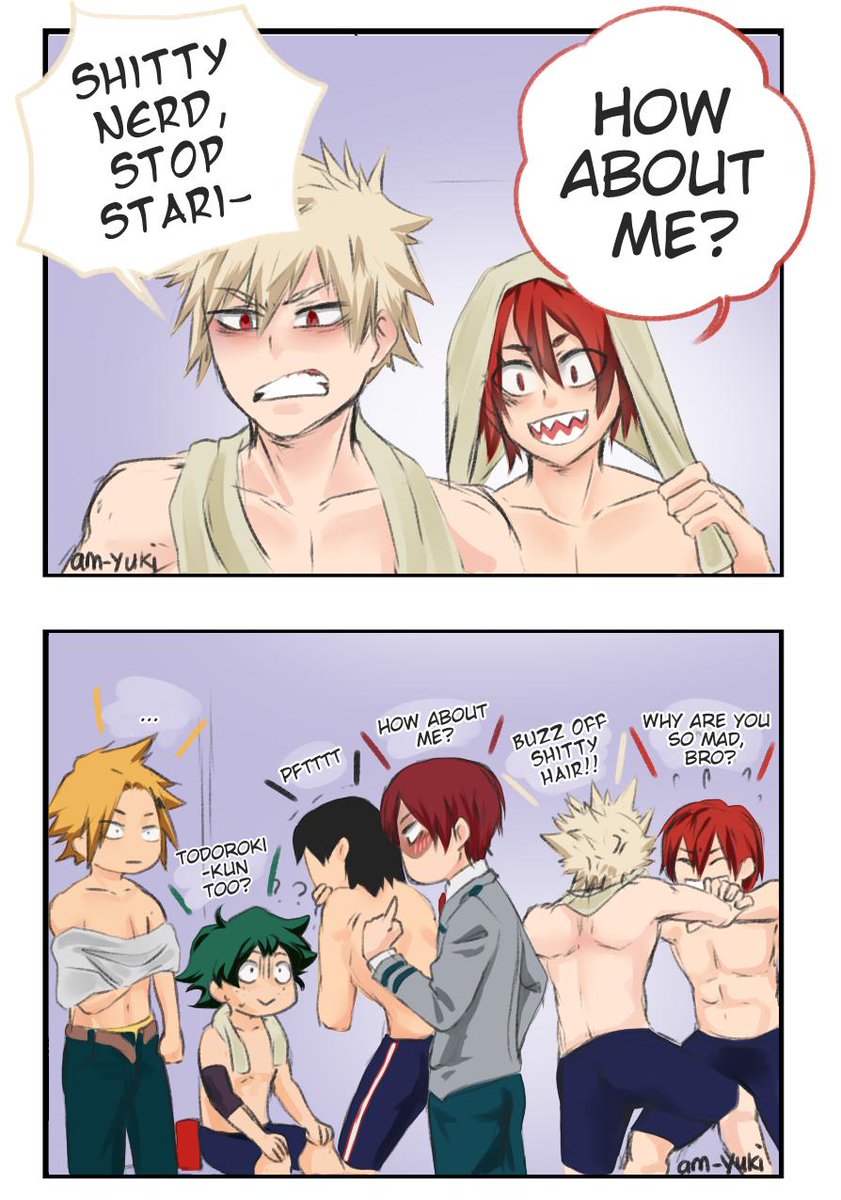 noctoyuki's tweet photo. The first #dekubowl comic I did last year x) 
If you're from my tumblr, you probably have seen this https://t.co/SbWUEOgblT