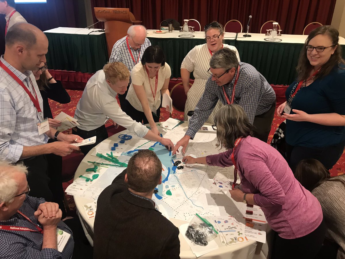 Our team had a blast facilitating game play at the National Adaptation Forum this morning! This is the In it Together game developed by Janette Kim and the All Bay Collective for Resilience by Design! 
<a href="/ClairehBC/">Claire Bonham-Carter</a> <a href="/KrisLMay/">Dr. Kris May</a> <a href="/AllBayCollect/">All Bay Collective</a> <a href="/ResilientBay/">Resilient by Design</a> #NAF2019