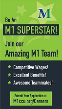 MichiganOneCCU's tweet photo. M1 is looking for the next SUPERSTAR to work at our Carson City office. Interested applicants can apply online at https://t.co/hUMu6Xgmjm. https://t.co/JR1SBroooB