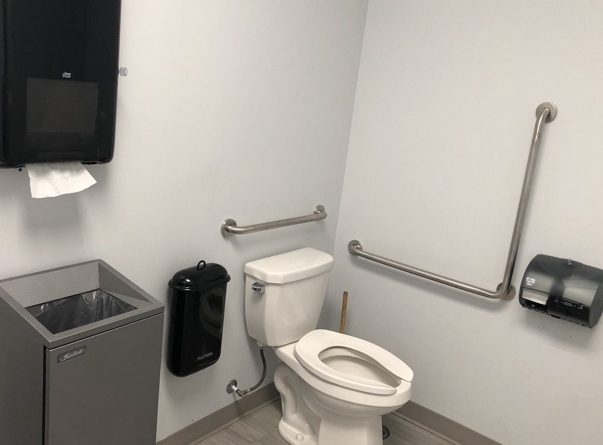 ScottyMcCleanGM's tweet photo. We just installed our first Sanipod Petite feminine hygiene disposal bin. Doesn’t it match our paper dispensers nicely!!! https://t.co/dLbyGPPGXD