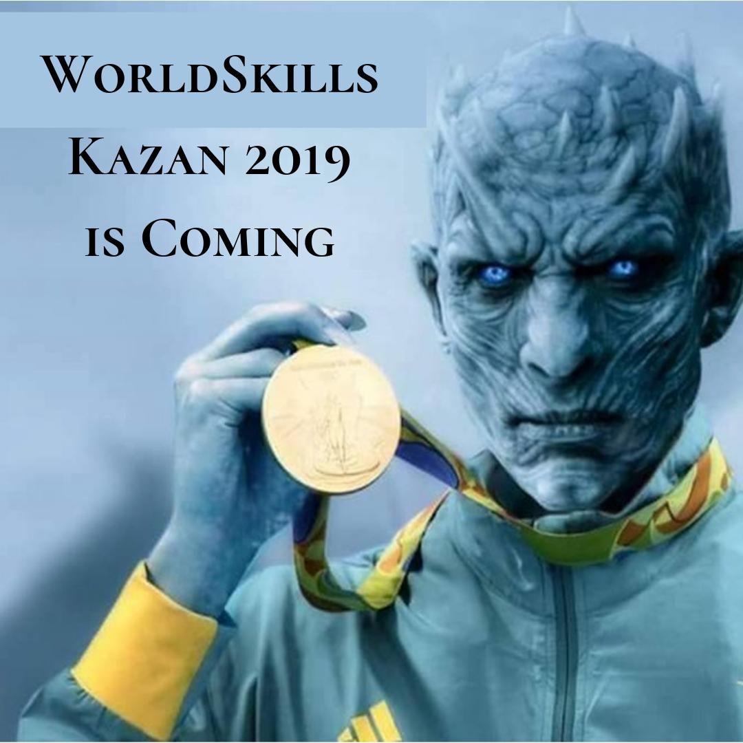 WorldSkillsInd's tweet photo. The night king makes his intention very clear, @WorldSkillsKZN is coming! Are you excited ? 

#GameofThrones #GoT #WorldSkills #IndiaSkills https://t.co/HLE7J969si