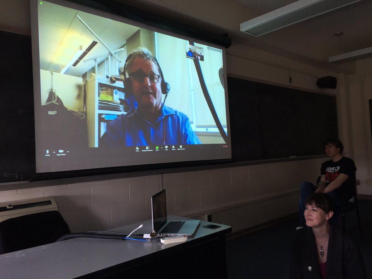 CornellEngComm's tweet photo. Our #CornellEngComm class is chatting with @NPR’s @joesbigidea today.  Joe Palca is lending his expertise to help our @Cornell students become better science communicators. #scicomm https://t.co/b2M9UcRdUx