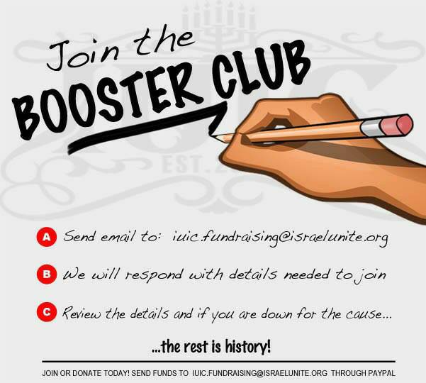 WatchPrayNews1's tweet photo. Use these 3 easy steps to join the Booster Club and help create history. 

#askus #joinus 

Join or Donate Today 
IUIC.fundraising@israelunite.org https://t.co/4Zrg2nVIOk