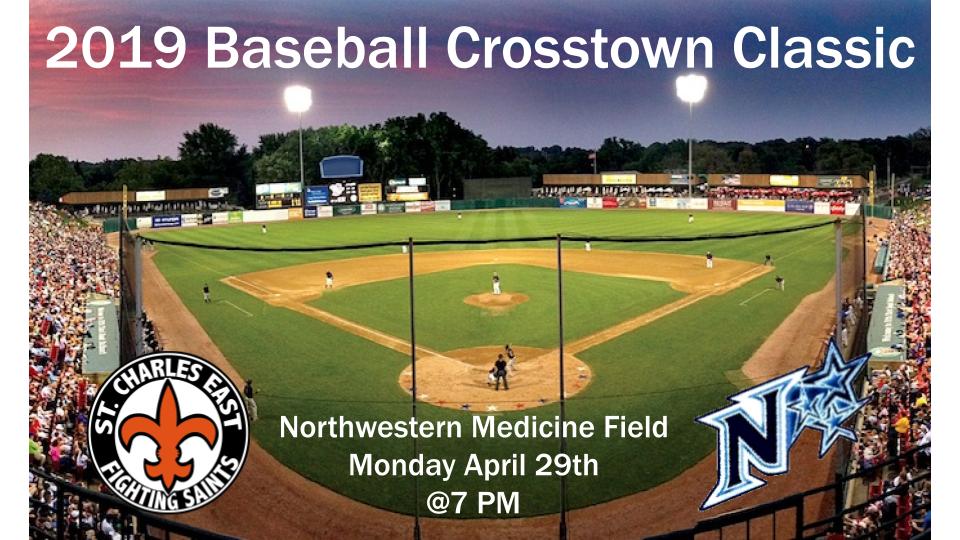 The 2019 Cross-Town Baseball Classic will be held on Monday, April 29th at Northwestern Medicine Field in Geneva.  First pitch will be thrown at 7pm.  Let's pack the house with <a href="/bluefangroup/">SCN Blue Fan Group</a> and show how much support we have for SCN @STCNSports and Baseball.  See you all there!