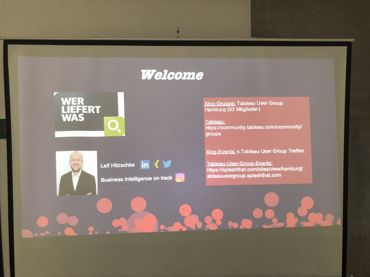LeifHitzschke's tweet image. Alles startklar für die 6. @tableau User Group Hamburg bei @werliefertwas