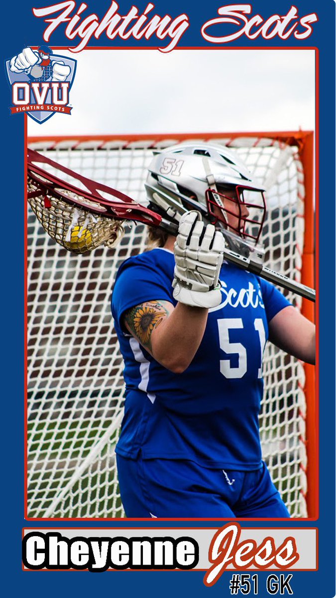 .<a href="/OVUwlax/">The Valley Wlax</a> Freshman goalie, Cheyenne Jess, has stood tall ALL year long. In yesterday’s game she eclipsed the 100 save mark on the season (107)!

She has played every minute this season for the Scots and has earned 6 wins in her inaugural campaign. 

Congratulations to Cheyenne!