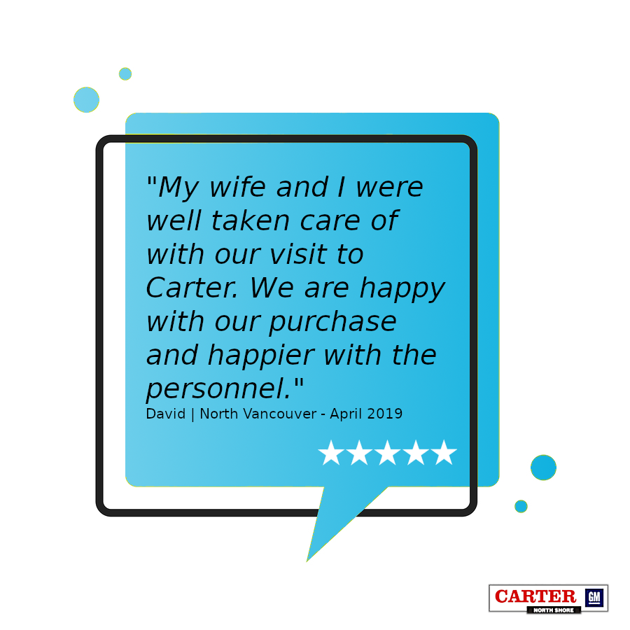 carterauto21's tweet photo. At Carter GM Northshore, we enjoy celebrating the success of our customers. David, we sincerely thank you for a sharing your thoughts and impression with us. Read the full Google Review here: https://t.co/sK0m1LgPij #CustomerAppreciation #CarterGMNorthshore #NorthVancouver https://t.co/S4Ba4SywMP