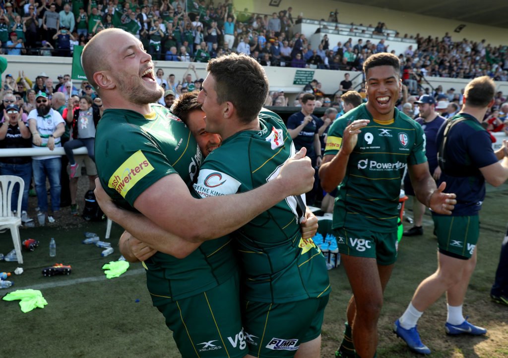 onecompartners's tweet photo. London Irish @LiRFC secure Championship title and promotion with win at Richmond! Congratulations team #FreeToPerform https://t.co/D7TZ9MYAkF โฆ (Photo by David Rogers/Getty Images) https://t.co/FKwIhE61Hx