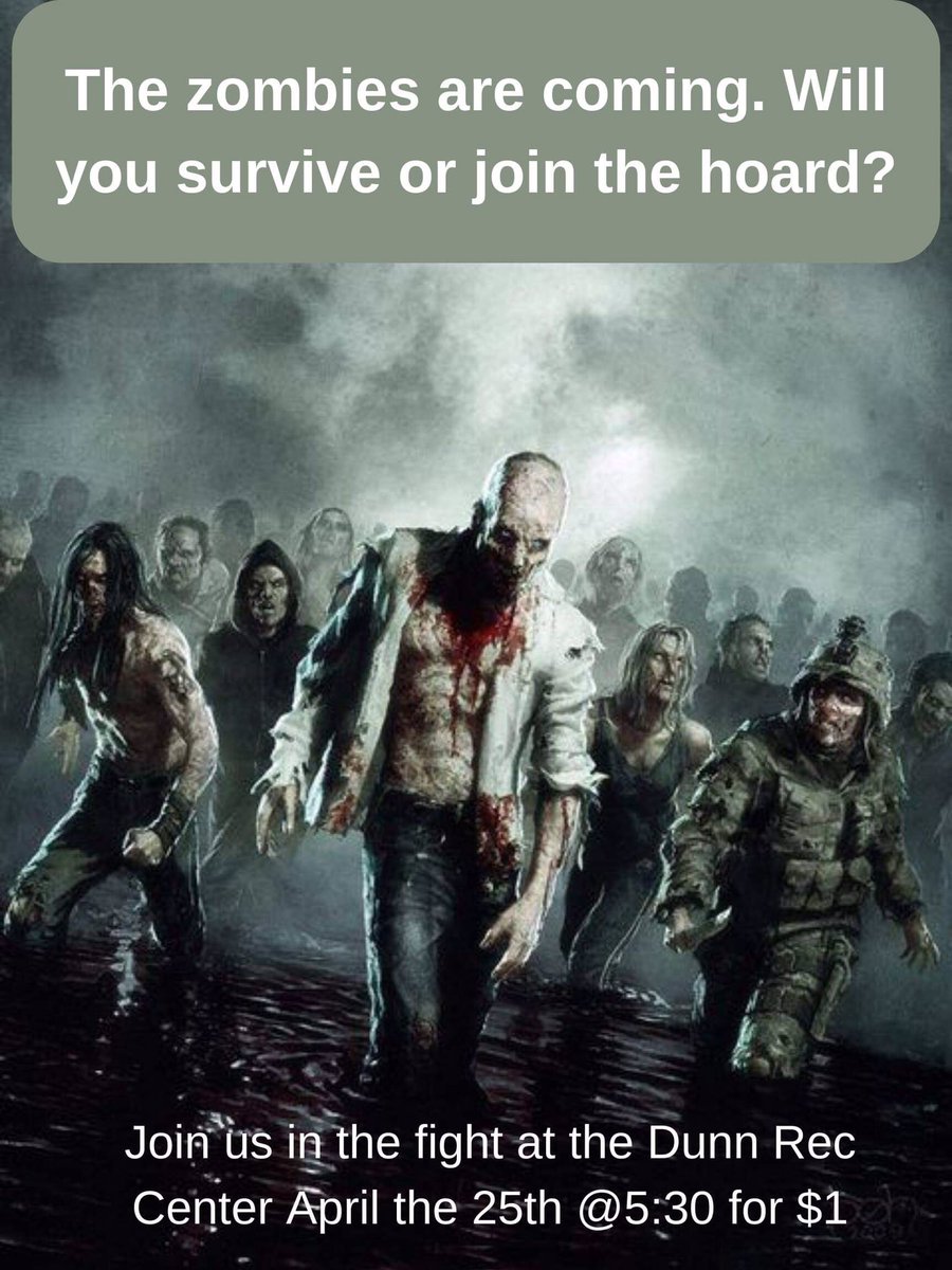 NerdsLegion's tweet photo. Hey guys!! Don’t forget!! “Politically Correct Zombies” LARP is tonight at 5:30! $1 for nonmembers! Can’t wait to see you there! https://t.co/rxArIjGlHu